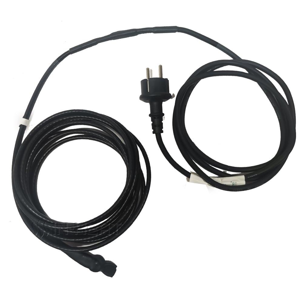 Thermogreen TGSD-12 двухжильний кабель с встроенным термостатом и вилкой для обогрева труб / 48 Вт / 4 м - фото 3 - id-p1732348161