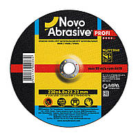 Круг шлифовальный по металлу NovoAbrasive WG2723060 т27 14А 230*6,0*22,23 мм