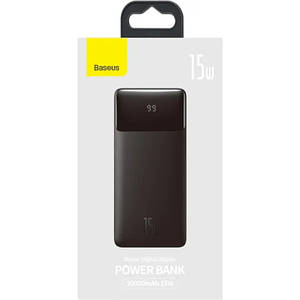 ДОДАТКОВИЙ АКУМУЛЯТОР (POWER BANK) BASEUS BIPOW DIGITAL DISPLAY PPDML-K01 BLACK 30000MAH 15W