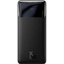 ДОДАТКОВИЙ АКУМУЛЯТОР (POWER BANK) BASEUS BIPOW DIGITAL DISPLAY PPDML-K01 BLACK 30000MAH 15W, фото 2