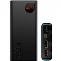 Повербанк Baseus Adaman Metal Digital QС/PD 10000 mAh 22.5W Black (PPADM10S), фото 5