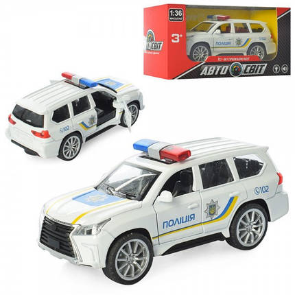 Машинка поліція Auto Mir Lexus AS-1833 11.5 см ID 3940499, фото 1