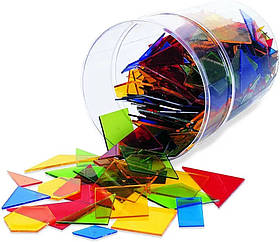 Набір Геометричні фігури для сортування та рахунку (450 шт) від Learning Resources (107-536)