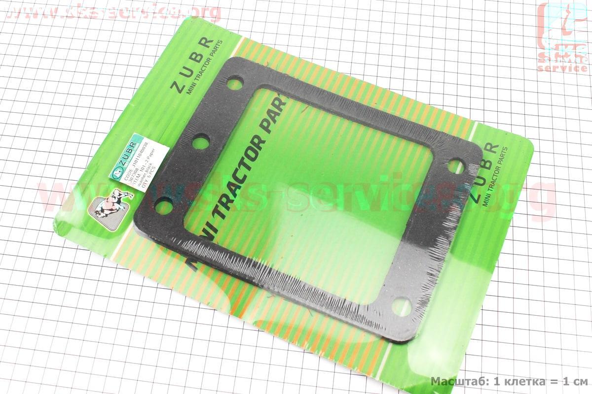 Редуктор фрезы R175/180N/190N/195N - Прокладка 101-2 (между КПП и редуктором) 5 отв., к-кт 5шт, (на блистере) - фото 1 - id-p1541644260