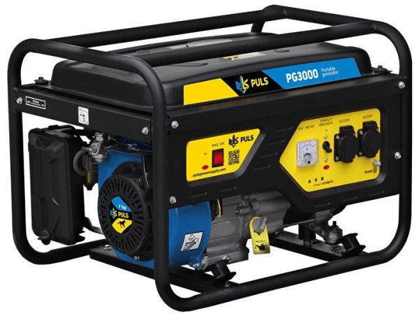 Генератор бензиновий PULS PG3300, 3.1/3.3 кВт, ручний старт