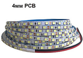 Світлодіодна стрічка LEDTech smd 2835 120led/м 12v ip20 Slim білий (6000 К) преміум. 4 мм ширина