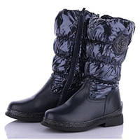 Теплі непромокаючі зимові чоботи для дівчинки 32,34,35,36 розмір, дутики на хутрі, 102-92-812