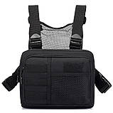 Нагрудна сумка 136 чорна, фото 2