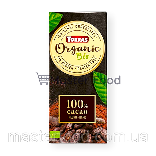 Купить Шоколад черный 100% какао тертое Torras Organic, цена 111 ...