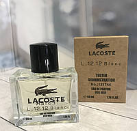 Тестер Мужская туалетная вода Eau de Lacoste L.12.12 Blanc / Лакост О Де Л.12.12 Бланк белые / 50 ml