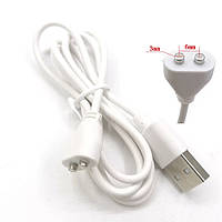 USB зарядний кабель 2 pin для вібратора,секс-іграшки юсб магнітне зарядний пристрій
