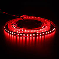 Світлодіодна стрічка LEDTech smd 2835 120led/м 12v ip20 червоний (RED) преміум на синьому термоскотчі