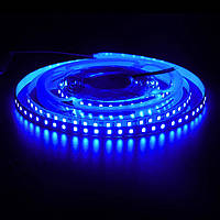 Світлодіодна стрічка LEDTech smd 2835 120led/м 12v ip20 синій (BLUE) преміум на синьому термоскотчі
