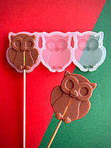 Силіконовий молд для льодяників "Сова"