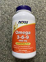 Омега кислоты Now Foods Omega 3-6-9 1000mg 250 sgel