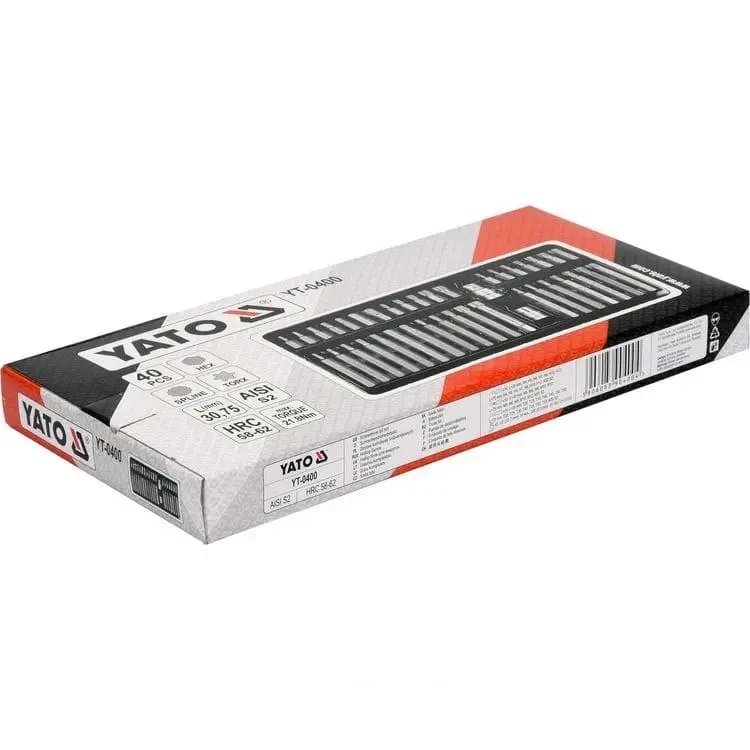 Набір спеціальних біт YATO 40 предметів (YT-0400) - фото 1 - id-p1732464455