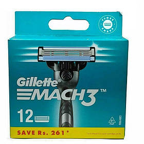Змінні касети для гоління Gillette Mach3  12шт (ціна за 1 шт) (4987176102232)