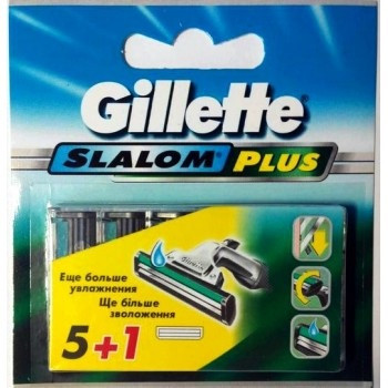 Змінні Касети Gillette Slalom Plus 6 Шт (3014260286552) — Купить ...