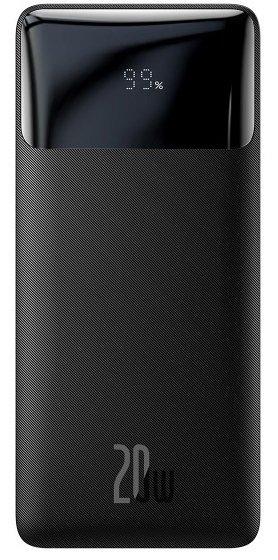 Зовнішній акумулятор Power Bank Baseus 10000mAh 20W Bipow 2xUSB/USB-C/microUSB Black
