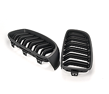 Решітка ноздрі BMW (БМВ) 4 series F32, F33, F36, F80, F82 (2013-2021) Матова 2 ребра, фото 5
