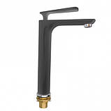 Frap F1057-2 – Змішувач для умивальника чорний, фото 2