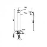Frap F1062-2 – Змішувач для умивальника чорний, фото 3