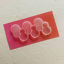 Силіконовий молд для льодяників "Сніговик-брязкальце"