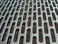 Перфорированный лист 1 мм (1,0х2,0 м) сталь AISI 304 отв.фигурное 9х20 мм нержавеющий