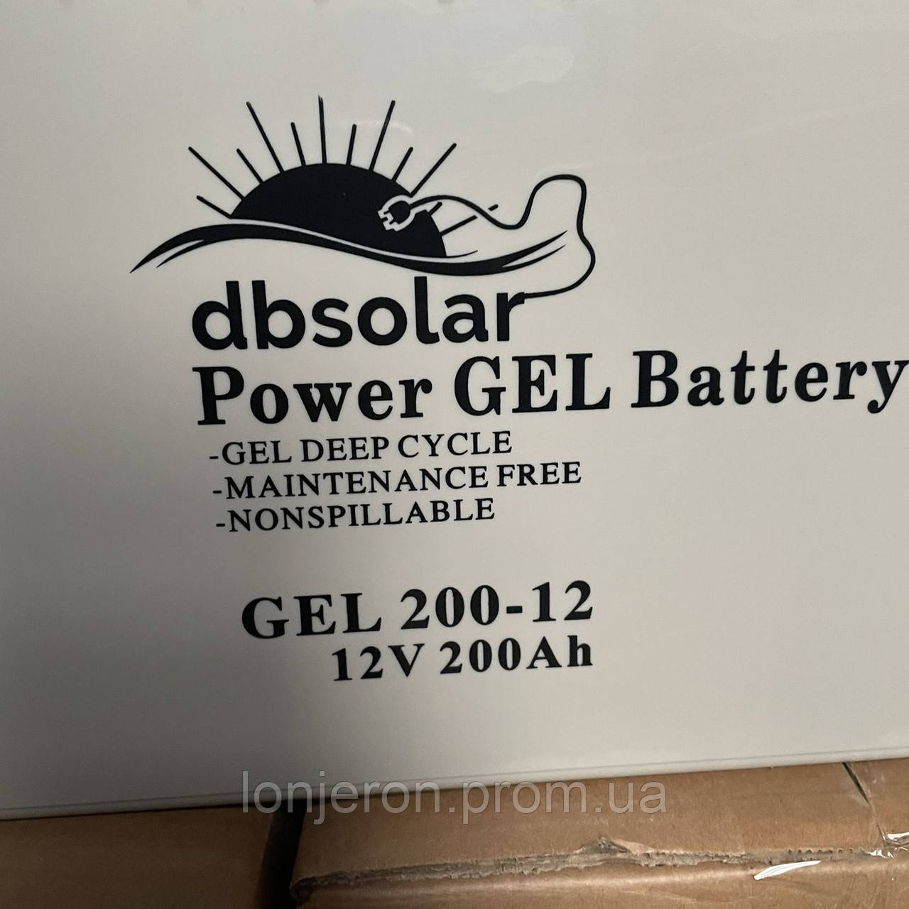 Гелевый аккумулятор dbsolar 12V 200 Ah GEL тяговый акб ИБП акумулятор - фото 3 - id-p1732471902