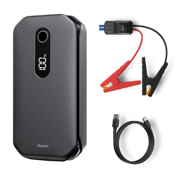 Пусковое устройство для АКБ с powerbank для телефона с 2х USB Type-C Baseus Jump Starter 12000 mAh