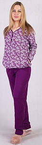Жіноча піжама з брюками з довгим рукавом великих розмірів 48-66 р