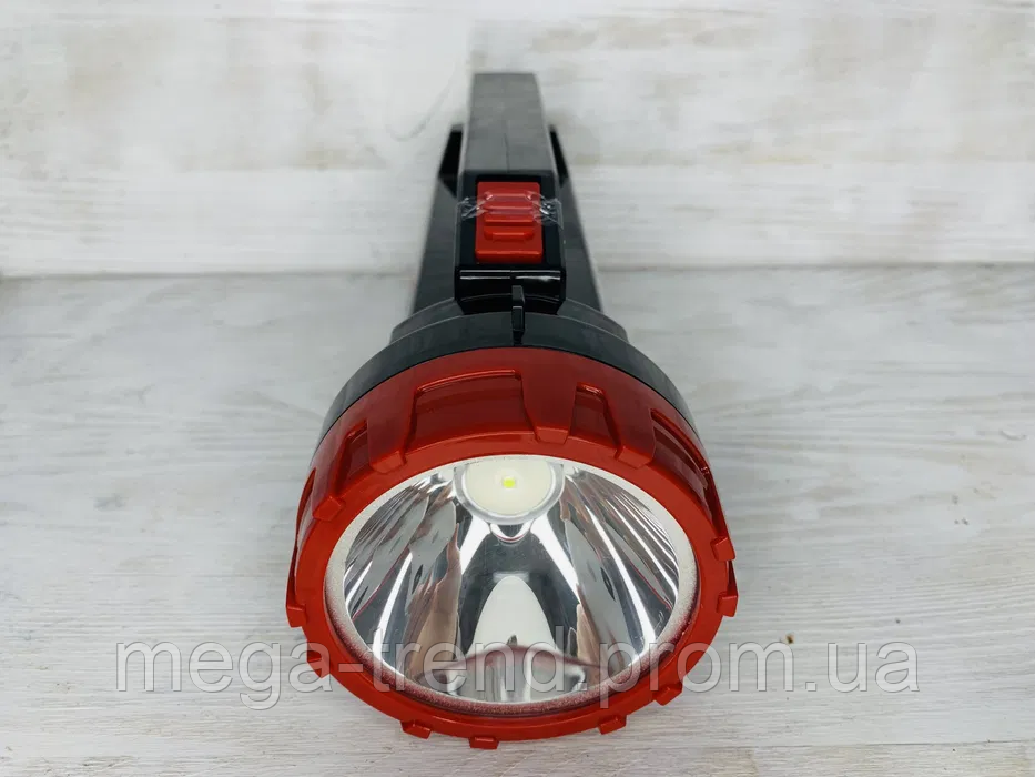 Фонарик ручной аккумуляторный, многофункциональный ручной переносной фонарь прожектор - фото 5 - id-p1732482085