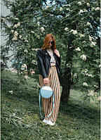 Lb Женская модная сумка из экокожи Кроссбоди Bale MZN голубая круглая стильная трендовая через плечо