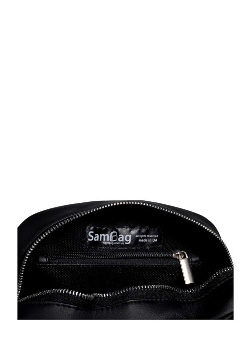 Lb Женская модная сумка из экокожи Sambag CBrl кроссбоди черная стильная практичная трендовая через плечо - фото 3 - id-p1283923430