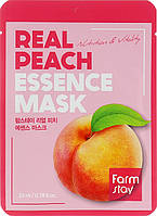 Маска тканевая для лица с персиком FarmStay Real Peach Essence Mask 23 мл