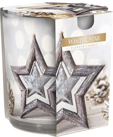 Свічка ароматизована зимова зірка 7,8 см (72-24)