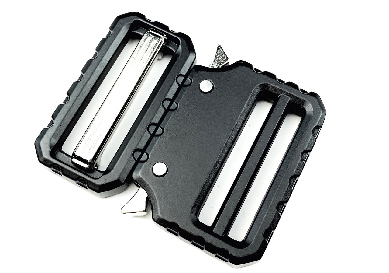 Пряжка - фастекс металевий 38мм колір Чорний М-23574, фото 1