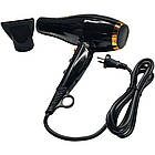 Фен для волосся 2800Вт Gemei GM-1765, Чорний / Професійний фен з дифузором, фото 7