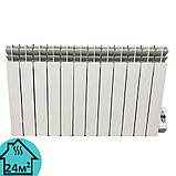 Обігрівач масляний алюмінієвий Electro Elite 12SE, 12 секцій 500/100, програматор,1500 Вт, фото 2