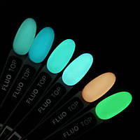 Kira Nails No Wipe Fluo Top - топ флуоресцентний, 6 мл