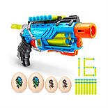 Швидкострільний бластер Zuru X-Shot DINO Striker New 2 середніх яйця 2 маленьких яйця 16 патронів 4860R, фото 2