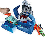 Ігровий набір Хот Вілс Голодна Акула-робот Зміни колір Hot Wheels City Robo Shark Frenzy GJL12 Mattel Оригінал, фото 6
