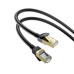 Кабель RJ45 HOCO LAN Level pure copper gigabit ethernet cable US02 5 м чорний (N019206), фото 2