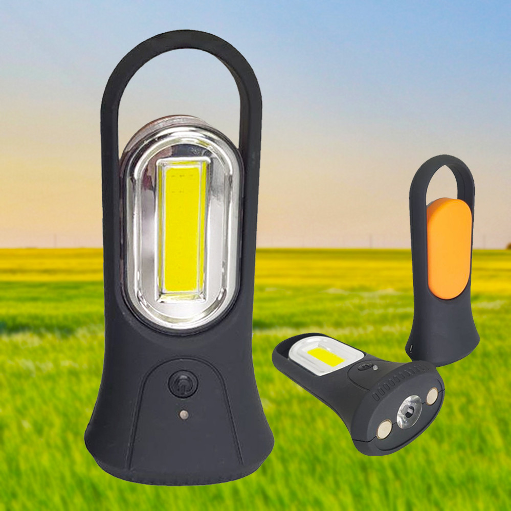 Ліхтар ручний акумуляторний на магніті COB LED 0710 Світлодіодний ліхтарик з USB-зарядкою переносний, фото 1