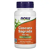 NOW Foods, Крушина (Cascara Sagrada), 450 мг, 100 вегетарианских капсул