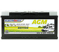 Аккумуляторная батарея Electronicx Caravan Edition AGM 140 ah 12v.АККУМУЛЯТОР