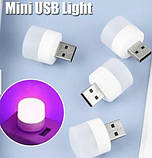USB LED-лампа світлодіодна 1W, юсб лампа 1w, мінісвітильник підсвітка ліхтарик нічник у ноутбук або powerbank, фото 8