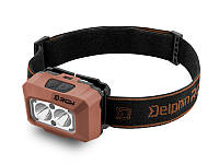 Ліхтарик налобний лед Head lamp Delphin RGW PRO