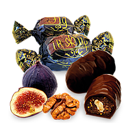 Конфеты "Инжир в шоколаде с грецким орехом", ТМ Amelia