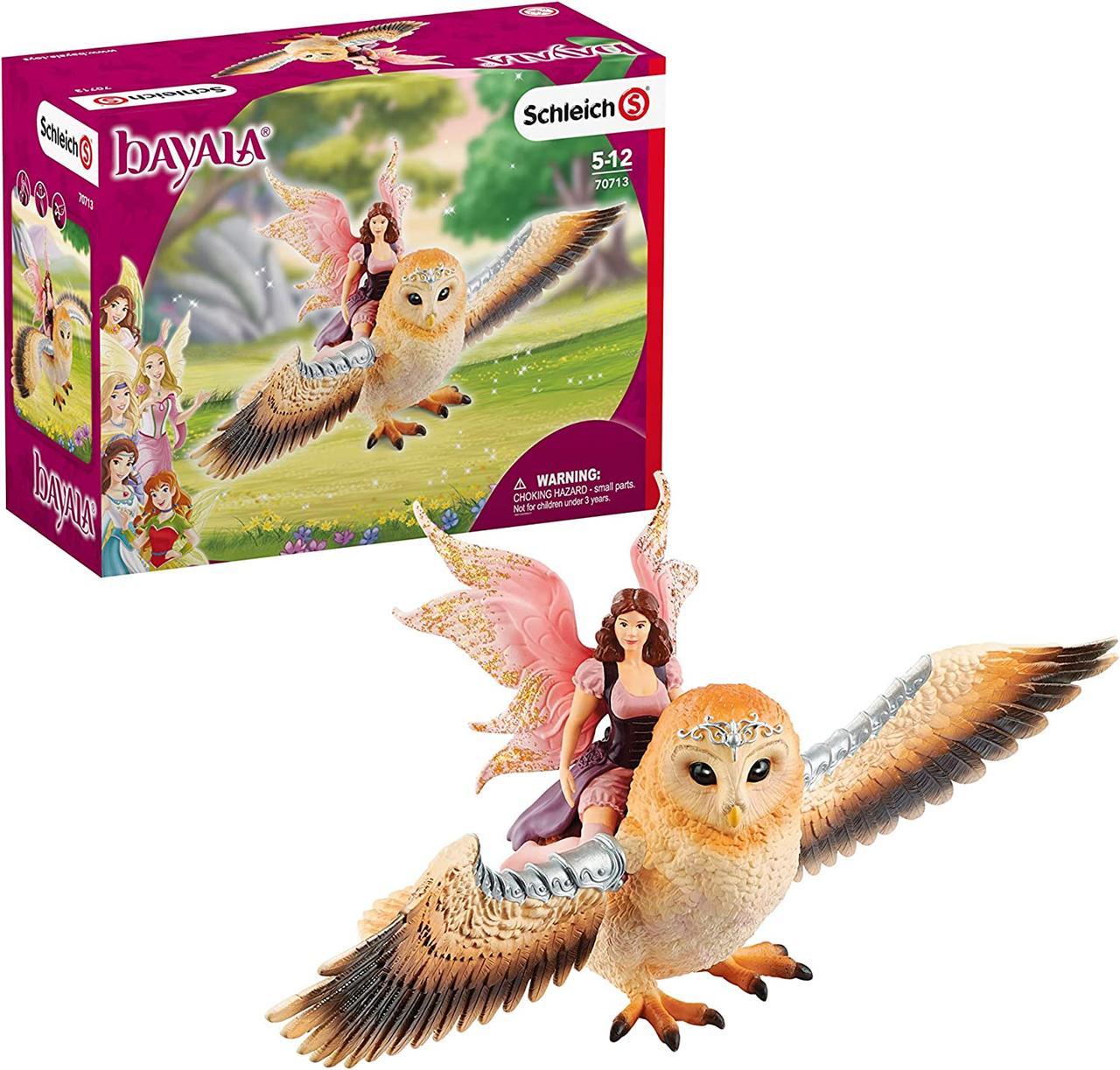 Уцінка Фігурка Schleich Bayala фея на сові, що летить 70713